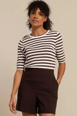 Studio Anneloes 13060 Luna Pull korte mouw Bruin