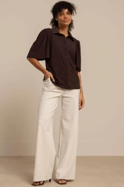 Studio Anneloes 91536 Poppy Blouse korte mouw Bruin