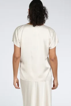 Vera Mont 03424262 Blouse korte mouw Champagne