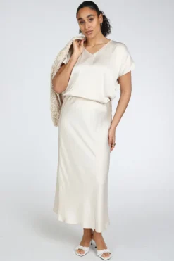 Vera Mont 03424262 Blouse korte mouw Champagne