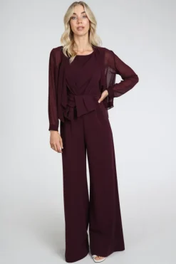 Vera Mont 0389-4825 Blouse lange mouw Bordeauxrood