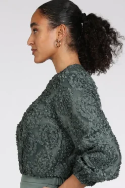 Vera Mont 36664216 Bomber Vergrijsd groen