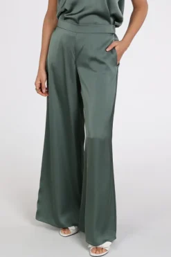Vera Mont 03004262 Broek Vergrijsd groen