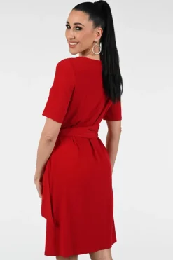 Vera Mont 7055/4589 Jurk korte mouw Rood