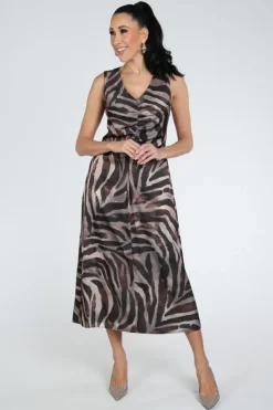 Vera Mont 36514039 Jurk mouwloos Bruin