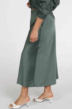 Vera Mont 03644262 Rok wijd lang Vergrijsd groen