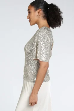 Vera Mont 03414478 T-shirt korte mouw Champagne