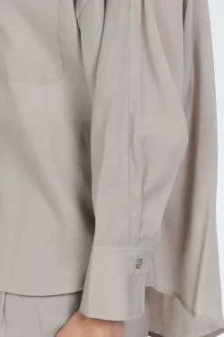 WithBlack WBLMARLEEN LS Blouse lange mouw Zand