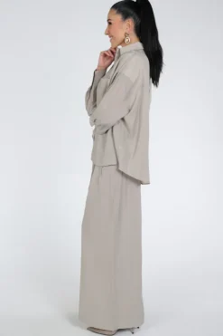 WithBlack WBLMARLEEN LS Blouse lange mouw Zand