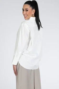 WithBlack WBLNOA Blouse lange mouw Wit