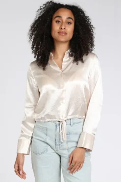 Yaya 01-201212-604 Blouse lange mouw Beige