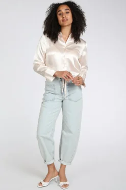 Yaya 01-201212-604 Blouse lange mouw Beige
