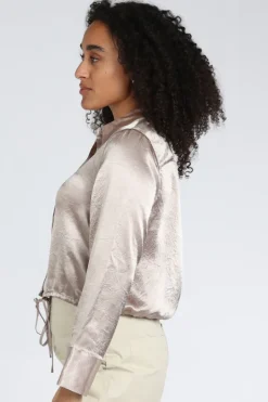 Yaya 01-201212-604 Blouse lange mouw Bruin