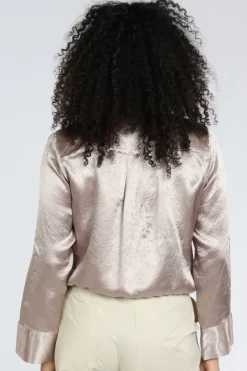 Yaya 01-201212-604 Blouse lange mouw Bruin