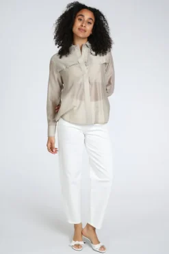 Yaya 01-201201-602 Blouse lange mouw Groen