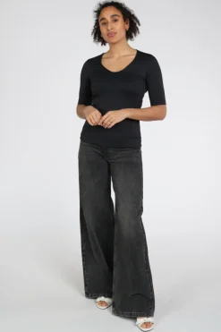 Yaya 01-719020-N Top Zwart