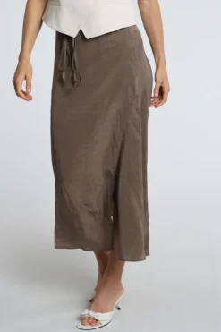 Yaya 01-401091-605 Rok recht kort Bruin
