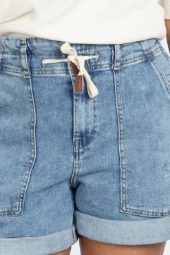 Yaya 01-321031-604 Short Blue denim