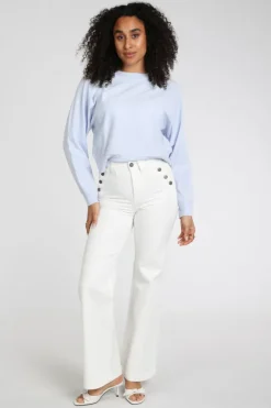 Yaya 01-000559-603 Sweater Licht blauw