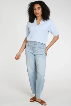 Yaya 01-000569-603 T-shirt korte mouw Licht blauw