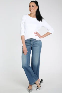 Zaida 346000 T-shirt driekwart mouw Wit