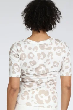 Zaida 346850 T-shirt korte mouw Beige