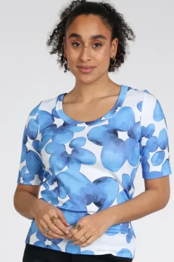 Zaida 346850 T-shirt korte mouw Blauw