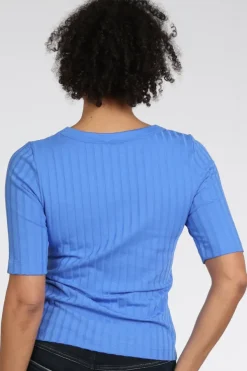 Zaida 346355 T-shirt korte mouw Blauw