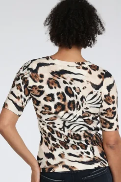 Zaida 346850 T-shirt korte mouw Bruin
