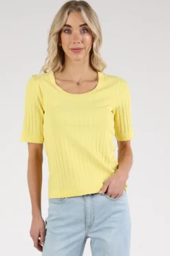 Zaida 346355 T-shirt korte mouw Geel