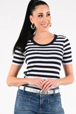 Zaida 346455 T-shirt korte mouw Marine