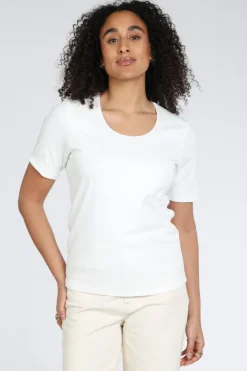 Zaida 346001 T-shirt korte mouw Off white