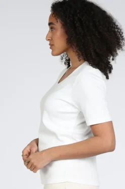 Zaida 346001 T-shirt korte mouw Off white