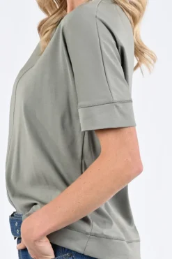 Zaida 346432 T-shirt korte mouw Olijf
