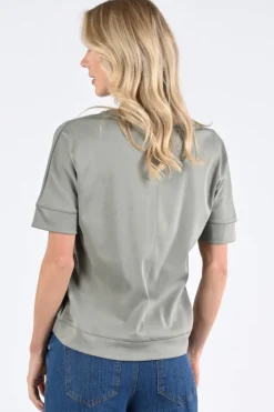 Zaida 346432 T-shirt korte mouw Olijf